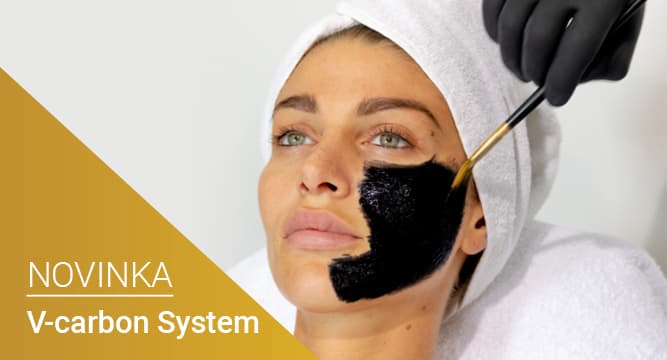 VIDITELNÝ LIFTING ZA 15 MINUT! Klinika YES VISAGE představuje V CARBON System - první protivráskovou masku s peelingovým efektem s obsahem aktivního karbonu, která má jedinečné exfoliační, čisticí, regenerační a liftingové schopnosti. Vždy, když potřebujete vypadat perfektně!